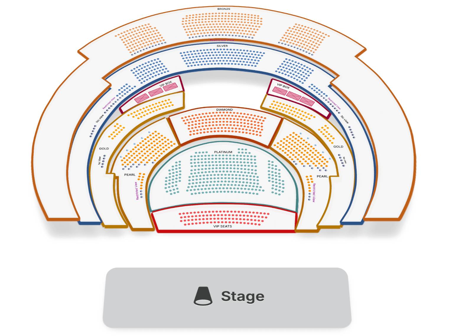 Design any theater or venue layout with custom seat maps